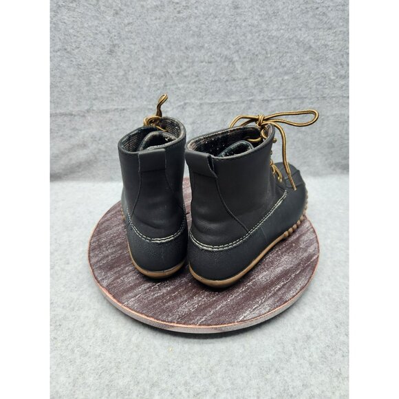 Henry Ferrera Duck Boots Waterproof Insulated Women's Size 9 Black & Brown - Picture 4 of 13